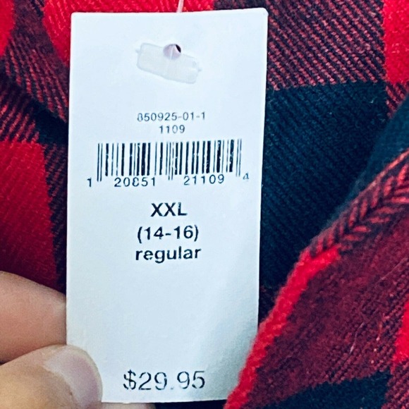 Gap Kids Boy's Flannel Collared Shirt Size XXL NWT - Picture 5 of 6